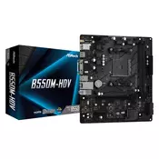 Asrock B550M-HDV AMD B550 Socket AM4 mikro ATX