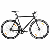 vidaXL Bicikl s fiksnim zupcanikom crni 700c 51 cm