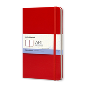 Skicirka Moleskine Art Cahier LG F2, rdeča - brezčrtna