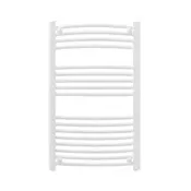 Radiator z ukrivljenim sušilnikom za brisače 1000x500 mm, bel