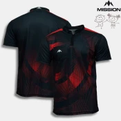 Otroška majica za pikado MISSION/ORB/Black-Red