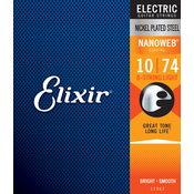 Set strun za 8-strunsko električno kitaro Nanoweb Light Elixir (.010 – .074)