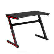 eoshop Igralna miza/računalniška miza, črna/rdeča, MACKENZIE 100cm