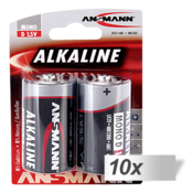 10x2 Ansmann Alkaline Mono D LR 20 red-Line