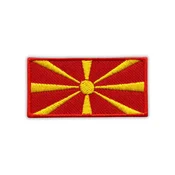 shumee Našitek Zastava Severne Makedonije - Prišivna - Vezeni našitek/značka/emblem