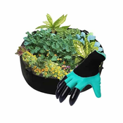 Netscroll Vrtna greda iz blaga + GRATIS vrtne rokavice s plastičnimi kremplji