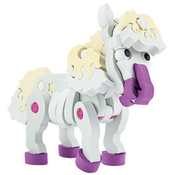 Toi Toys 3D sestavljanka iz pene KONJ PONI VELIKA 59 kosov mehka pena