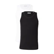 JACK & JONES Majica črna / bela