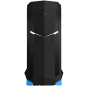 SilverStone RAVEN RVX01BA-W USB 3.0, Tower ATX, w/ window kit, 3 x AP122 included, Black with blue trim [24]