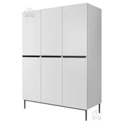 Garderobna omara Nicole 150 3D - bela