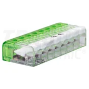 Hitra sponka brez vijakov, odpiralna, prozorna 0,2-2,5mm2, 24A, 450VAC 8P