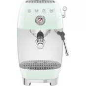 SMEG ECF03PGEU Aparat za espresso zelene pastelno barve, stil 50-ih