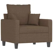 Vidaxl Fotelj rjav 60 cm blago