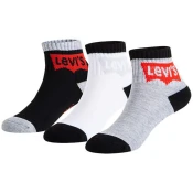 LEVIS ® Nogavice  pegasto siva / rdeča / črna / bela