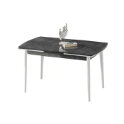 Hanah Home Trpezarijski sto na razvlacenje Toskana, 132-170 cm, Antracit