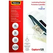 Laminacijska folija FELLOWES A/5 125 mikrona sjajna 25 u pakiranju 5396101