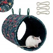 VISEČA MREŽA TUNNEL CAVE z vzmetnico za kletko iz blaga 33x19cm