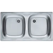 ALVEUS dvojno pomivalno korito BASIC 160 Fi 114 LEINEN 1049434