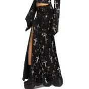 Žensko krilo KILLSTAR - Tenebris Chapel - Black/Grey - KSRA014385