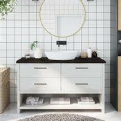 shumee Kopalniški pult temno siv 140x50x4 cm obdelan trden les