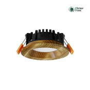 APLED - LED ugradna RONDO WOODLINE LED/3W/230V 3000K, prečnik 9 cm, masivni jasen
