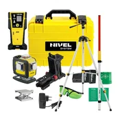 NIVEL SYSTEM Križni linijski laser, zeleni ž. CL4D-G + SJJ-M1EX + CLS-5 + LS24