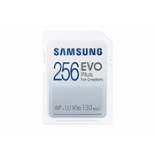 SDXC 256GB, EVO Plus, speeds up to 130MB/s, UHS-1 Speed Class 3 (U3) and Class 10 for 4K video ( MB-SC256K/EU )