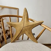Velika blazina VELVET VE2215 z motivom morske zvezde | gorčična