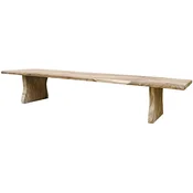 Casa Padrino country style dining table natural 400 cm - Huge rustic solid wood kitchen table - Rustic dining room furniture - Solid wood dining room furniture - Country style dining room furniture