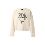 PINKO Majica NEVES kremna/zelena/črna