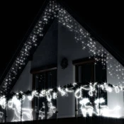 Springos novoletna zavesa 300 LED 6500+FLASH 12+2,5m