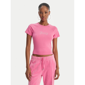 Juicy Couture Majica Baby JCWCT126317 Roza Slim Fit