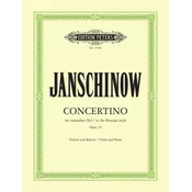 JANSCHINOW:CONCERTINO OP.35 VIOLINE AND PIANO