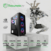 BaB racunalo Warrior i53060Ti (Intel i5 14400F, 32GB DDR5, 1TB NVMe, RTX3060Ti) Win11P