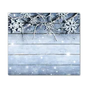 tulup.si Steklena podloga za rezanje Počitniške snežinke. Winter Frost 2x30x52 cm