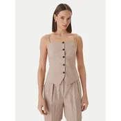 HUGO Top Copale 50560007 Bež Slim Fit