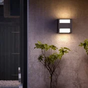 Philips LED zunanja stenska svetilka Arbour UE, komplet 2 kosov, 2-svetlobna, - Sodobni - antracit - Aluminij