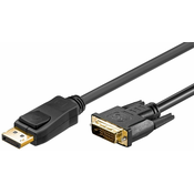 Kabel Display Port DP - DVI-D (24 pinov) Goobay 2m