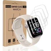 shumee 4x APPLE WATCH SERIES 8/7 ZAŠČITNA FOLIJA 45MM VISOKA ZAŠČITA TRPEŽNA