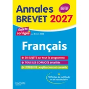 Annales Brevet 2027 - Français 3e - sujets et corrigés