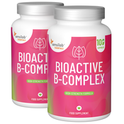 Essentials Bioaktivni B-kompleks, visok odmerek - vegansko, 200 kapsul