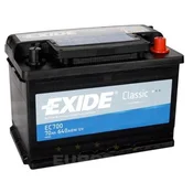 Exide AKUMULATOR 70AH D+ 640A CLASSIC EXIDE 278X175X190 - 70AH EC700