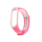 Narukvica za smart watch Xiaomi Mi Band M3/M4 roze bela