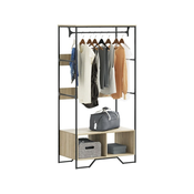 VIDAXL Garderobna omara sonoma hrast 90x50x180 cm inženirski les
