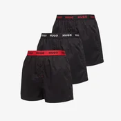 Bokserji Hugo Boss Woven Boxer Triplet Black L
