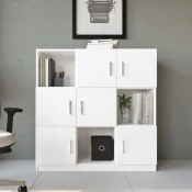 Hanah Home Komoda 119x121,8x37,6cm Bela