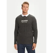 Guess Pulover M4BR11 Z3HA2 Siva Regular Fit