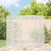 vidaXL Aviarium za ptice antracit 209x202x214 cm jeklo