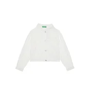 United Colors Of Benetton Prehodna jakna 21AQCN060 Bela Regular Fit