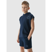 Boys 4F Hooded Sweatshirt - Dark Blue